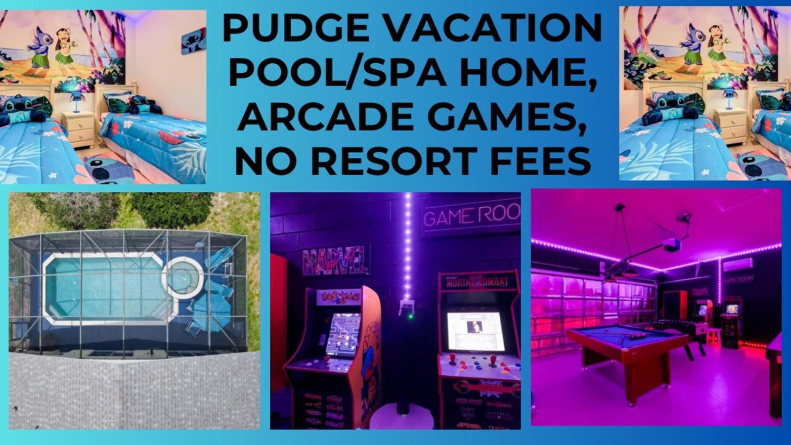 Pudge Vacation Poolspa Home Near Disney 올랜도 외부 사진